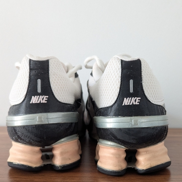 Nike Shox BRS1000 Running Shoes Sneakers White Black Size 7 - Picture 5 of 10